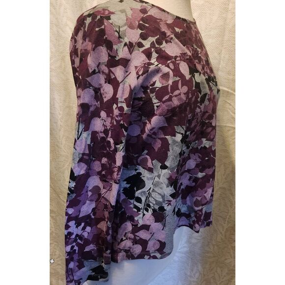 F63  Croft & Barrow people floral t Shirt - Picture 6 of 9